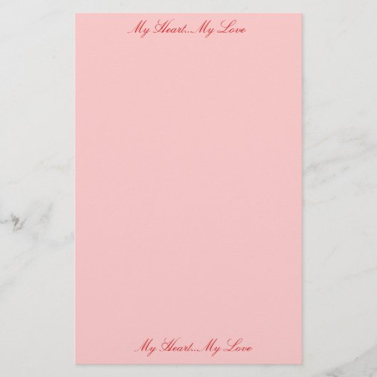 Love Letters Briefpapier (Voorkant)