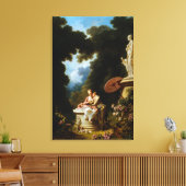<Love Letters>door Jean Honore Fragonard Canvas Afdruk (Insitu (Woonkamer))