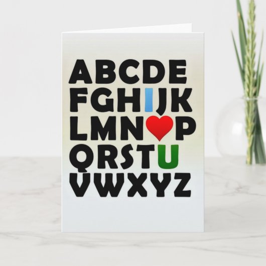Love Letters Feestdagen Kaart (Voorkant)