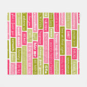 Love Letters Fleece Deken (Voorkant (Horizontaal))