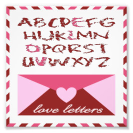 Love Letters Foto Afdruk