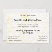 Love Letters Golden Jubileum Party Kaart (Achterkant)