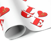 LOVE letters ( L ♥ VE) Cadeaupapier (Rol Hoek)