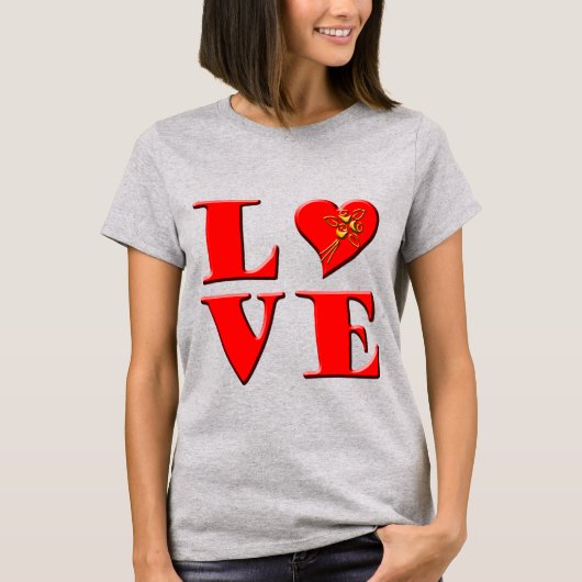 LOVE letters ( L ♥ VE) T-shirt (Voorkant)
