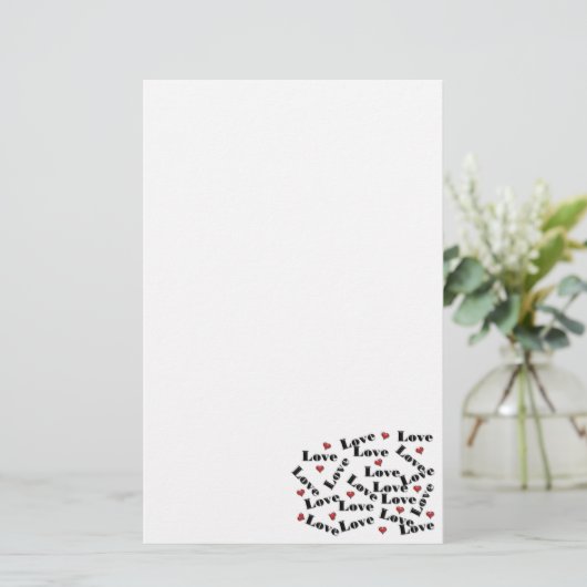 Love Letters Matching Set briefpapier (Staand voorkant)