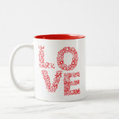 Love Letters-Red Tweekleurige Koffiemok (Links)