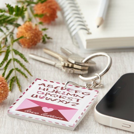 Love Letters Sleutelhanger (Voorkant Rechts)