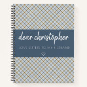 Love Letters to My Husband Keepomwille Journal Notitieboek (Voorkant)