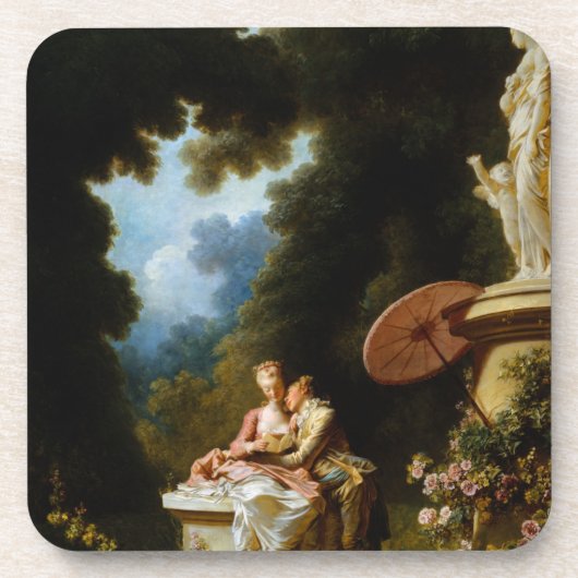 Love Letters van Jean Honore Fragonard Drankjes Onderzetter (Voorkant)