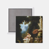 Love Letters van Jean Honore Fragonard Magneet (Voorkant / Achterkant)