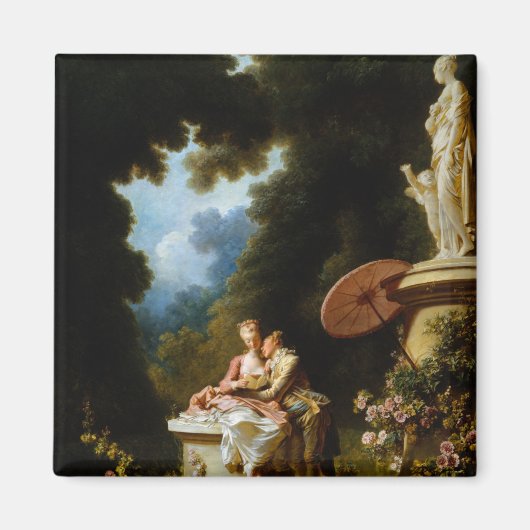 Love Letters van Jean Honore Fragonard Magneet (Voorkant)