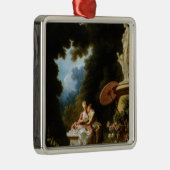 Love Letters van Jean Honore Fragonard Metalen Ornament (Rechts)