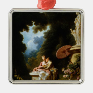 Love Letters van Jean Honore Fragonard Metalen Ornament