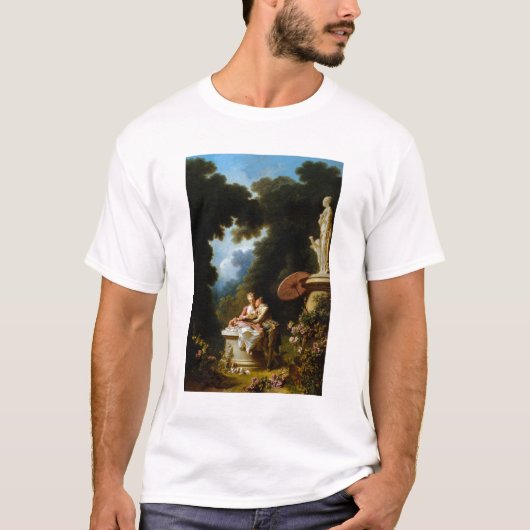 Love Letters van Jean Honore Fragonard T-shirt (Voorkant)