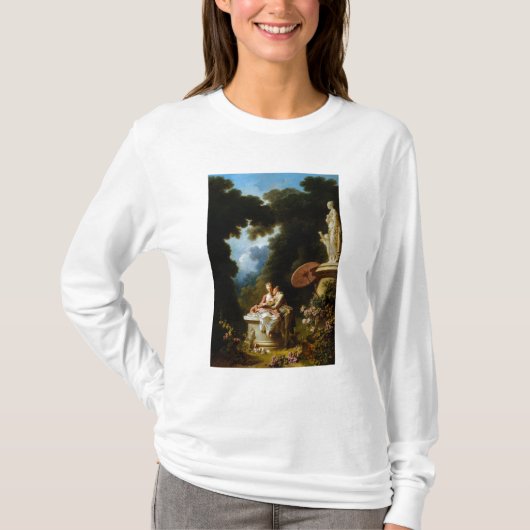 Love Letters van Jean Honore Fragonard T-shirt (Voorkant)
