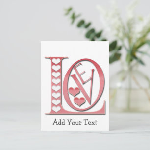 Love Letters with Hearts by Shirley Taylor Briefkaart