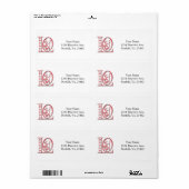 Love Letters with Hearts by Shirley Taylor Etiket (Full Sheet)