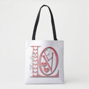 Love Letters with Hearts by Shirley Taylor Tote Bag