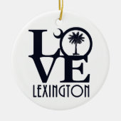 LOVE Lexington SC Keramisch Ornament (Voorkant)