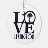LOVE Lexington SC Keramisch Ornament (Links)
