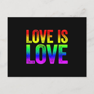 Love LGBT Community Rainbow Love LGBT Briefkaart