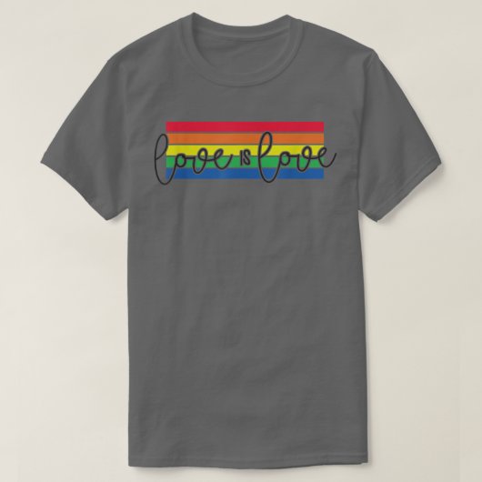 Love LGBT Heart LGBT Lover Support and Res T-shirt (Design voorkant)