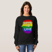 Love LGBT LGBTQ Gay CSD 1 Trui (Voorkant volledig)