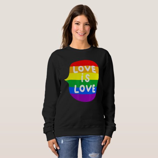 Love LGBT LGBTQ Gay CSD 1 Trui (Voorkant volledig)