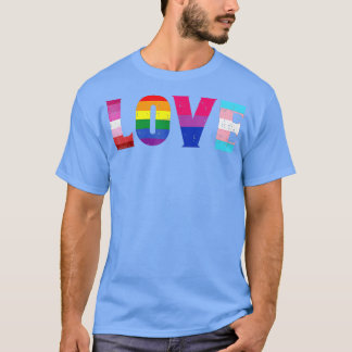 Love LGBT Pride Ally Lesbian Gay Bisexual Transgen T-shirt