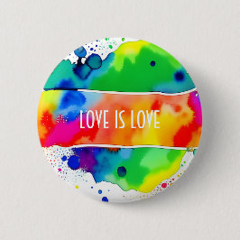 Love LGBT Pride Rainbow Ronde Button 5,7 Cm