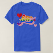 Love LGBT-Q Retro Rainbow Flag Gay Pride Ally Equa T-shirt (Design voorkant)