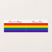 Love LGBT Rainbow Flag Gay Pride Stripes Visitekaartje (Buitenkant ongevouwen)