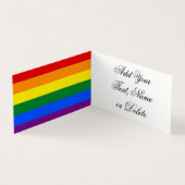 Love LGBT Rainbow Flag Gay Pride Stripes Visitekaartje (Binnen)