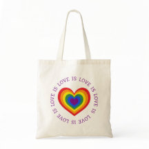 Love LGBTQ Pride Rainbow Heart