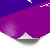 Love LGBTQ Rainbow Flag Gay Pride Perfect Poster (Hoek)