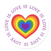 Love LGBTQ Rainbow Heart