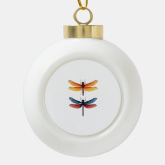 Love Libellen kind klein eenvoudig Minimalistisch Keramische Bal Ornament