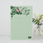 Love life briefpapier (Staand voorkant)