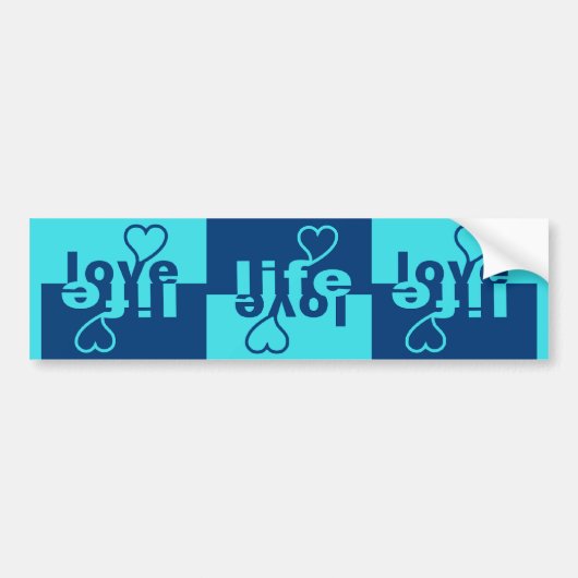 Love Life bumpersticker (Voorkant)