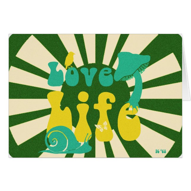Love Life Card (Voorkant Horizontaal)