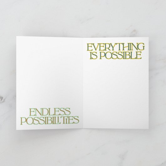 Love Life Folded Greeting Card Kaart (Binnen)