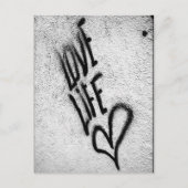 Love Life Graffiti Briefkaart (Voorkant)