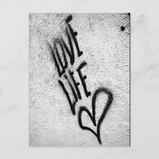 Love Life Graffiti Briefkaart (Voorkant)