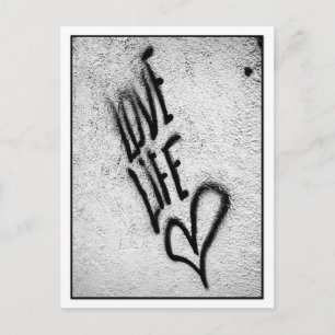Love Life Graffiti Briefkaart