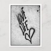 Love Life Graffiti Briefkaart (Voorkant)