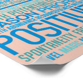 'Love Life' - Kunstontwerp inspireren en motiveren Poster (Hoek)