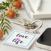 Love Life Modern Sleutelhanger (Voorkant Rechts)
