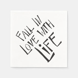 Love Life Motivatie Attitude Servetten