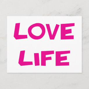 Love Life Motivatie Blank Note Post Card Briefkaart