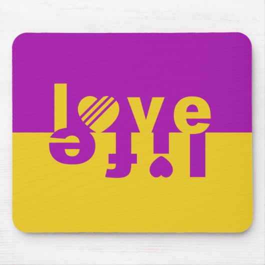 LOVE LIFE mousepad Muismat (Voorkant)